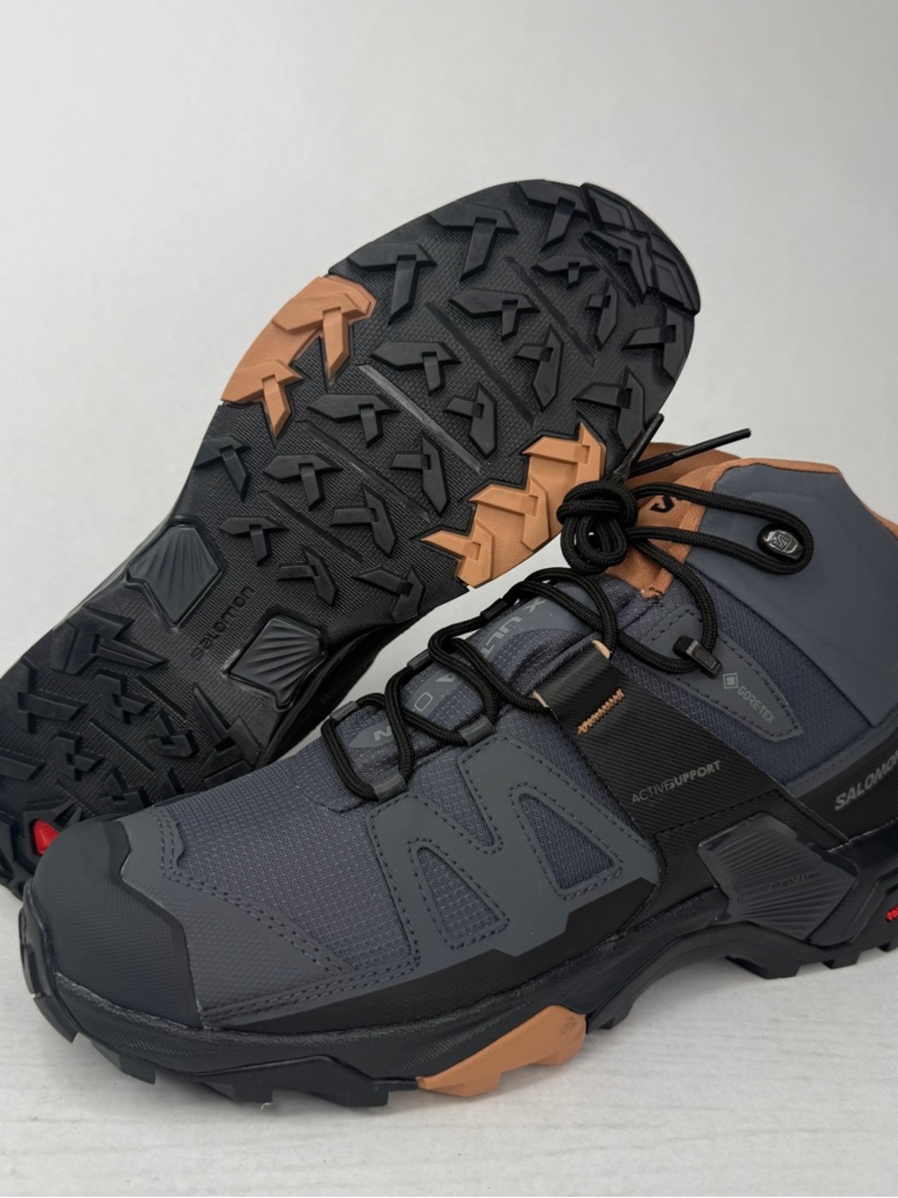 Salomon X Ultra 4 Mid GTX Hiking Boots Women's Size 10 Grey 412956 Gore-Tex